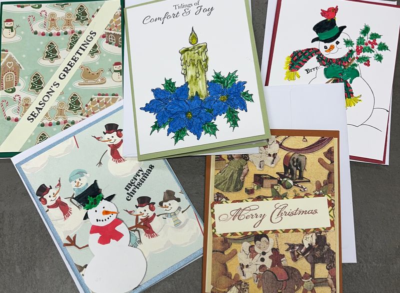 11/23/24 Card Making with Ruth Koons and Kahlee