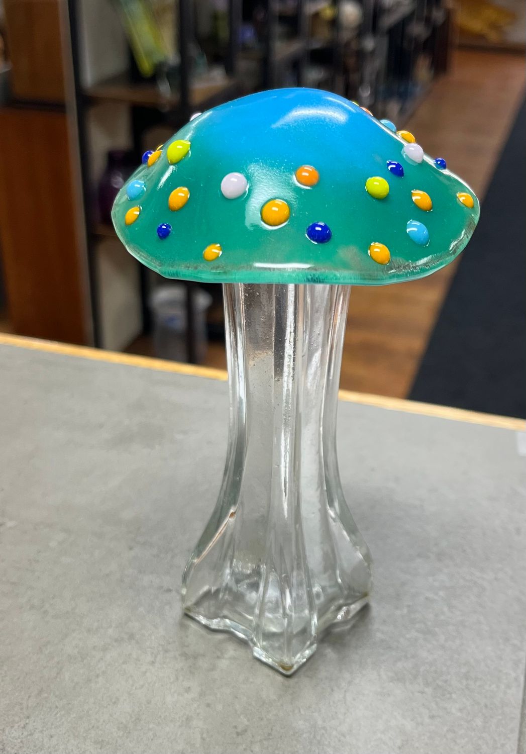 8/16/25 Fused Glass Mushroom 