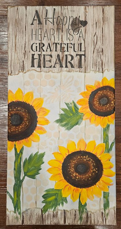 10/18/25 Sunflowers and Stencils