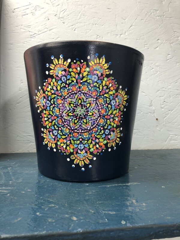 5/24/25 Stencil Me Crazy Boho Flower Pot