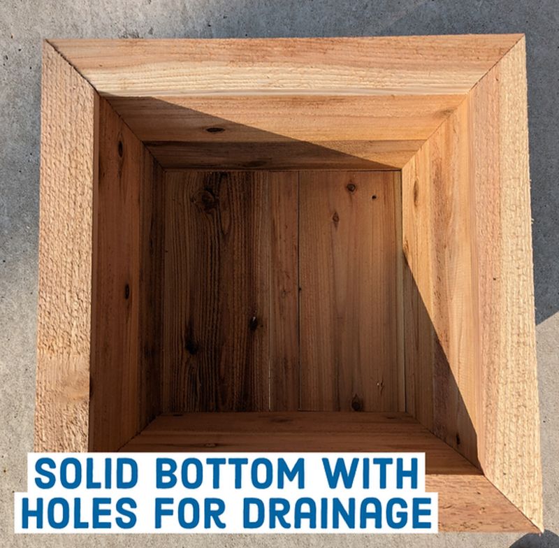 Tall Planter Box C 16"x16"x25"
