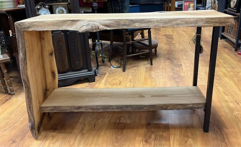 Waterfall Black Oak Live Edge Table