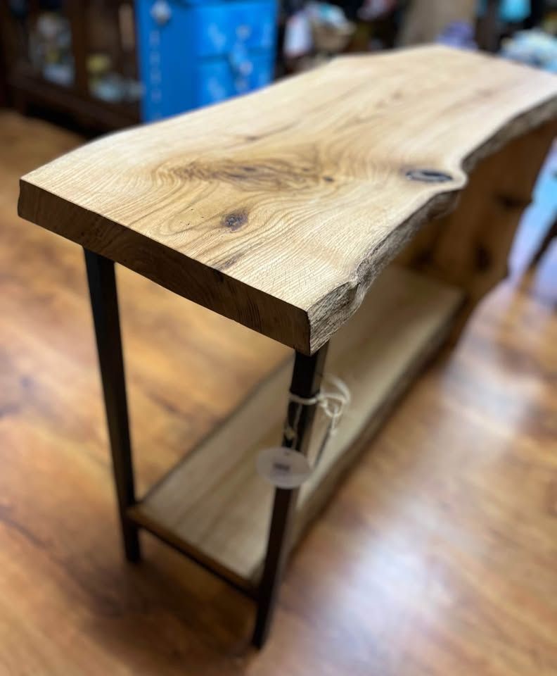 Waterfall Black Oak Live Edge Table