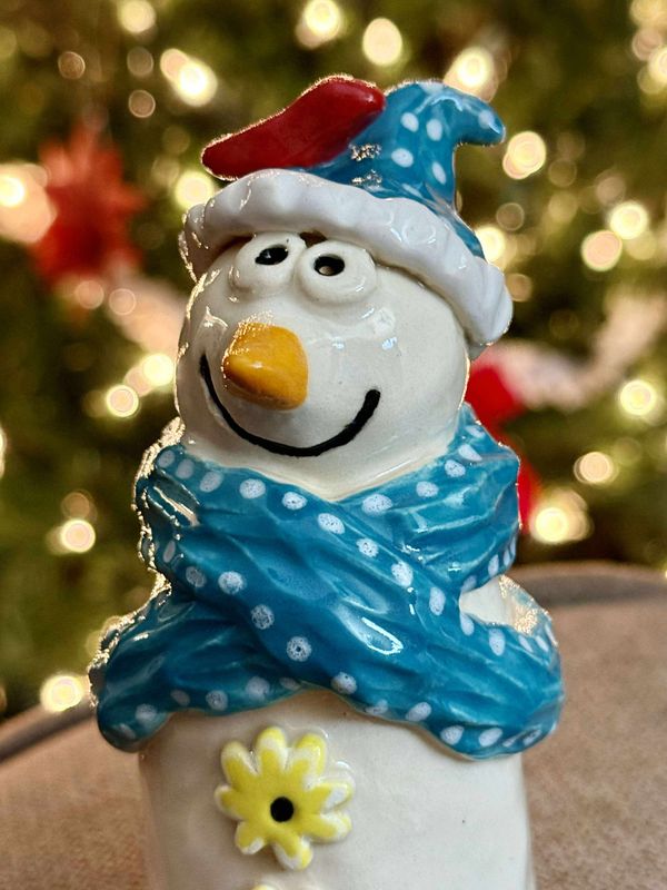 11/5/26 & 11/12/26 Hand Building Pottery Class Snowman