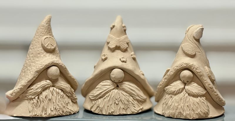 4/11/26 & 4/18/26 Hand Building Gnome Pottery Class Afternoon
