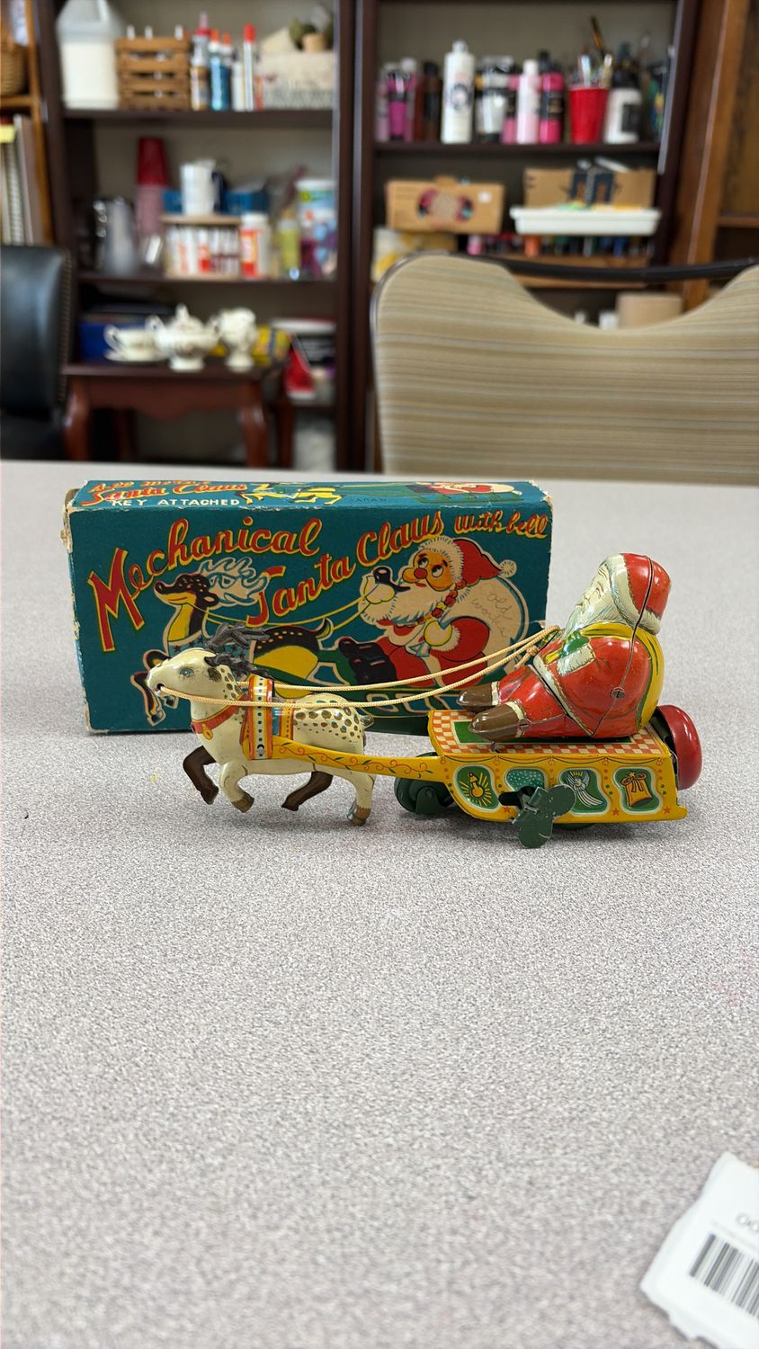 Elvin Mechanical Santa Claus with bell