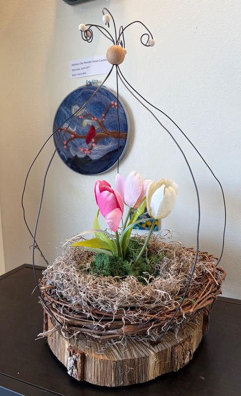 5/15/26 Rustic Wood Slice Garden Centerpiece