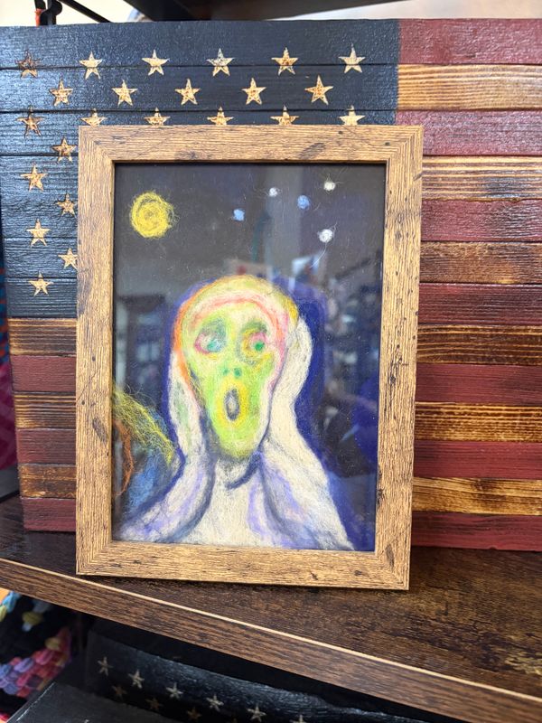 10/10/26 Needle Felting "The Scream"