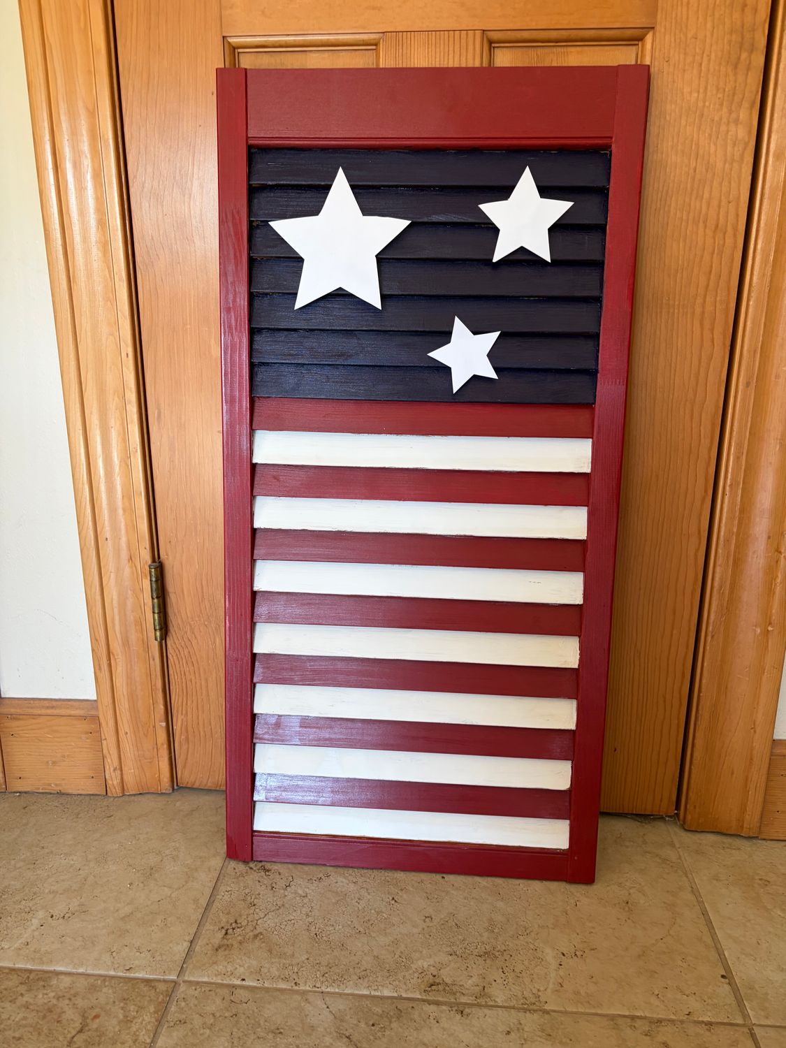 6/20/26 Shutter Patriotic Porch Leaner or Wall Decor