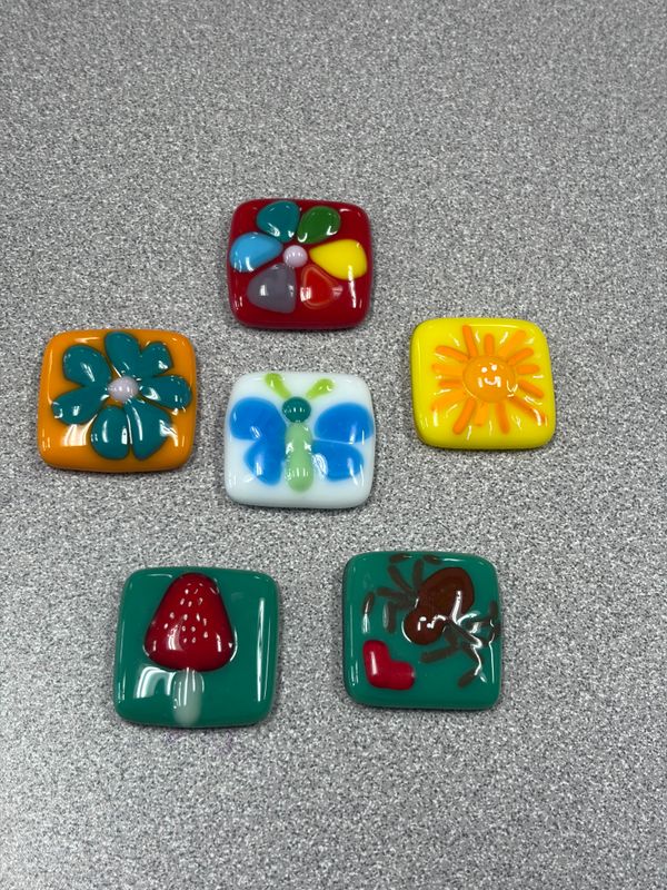 9/19/26 Fused Glass Mini Class- Magnet, Pendant, Pin