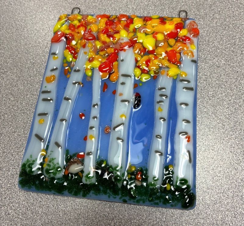 10/15/26 Fused Glass Birch Tree Project