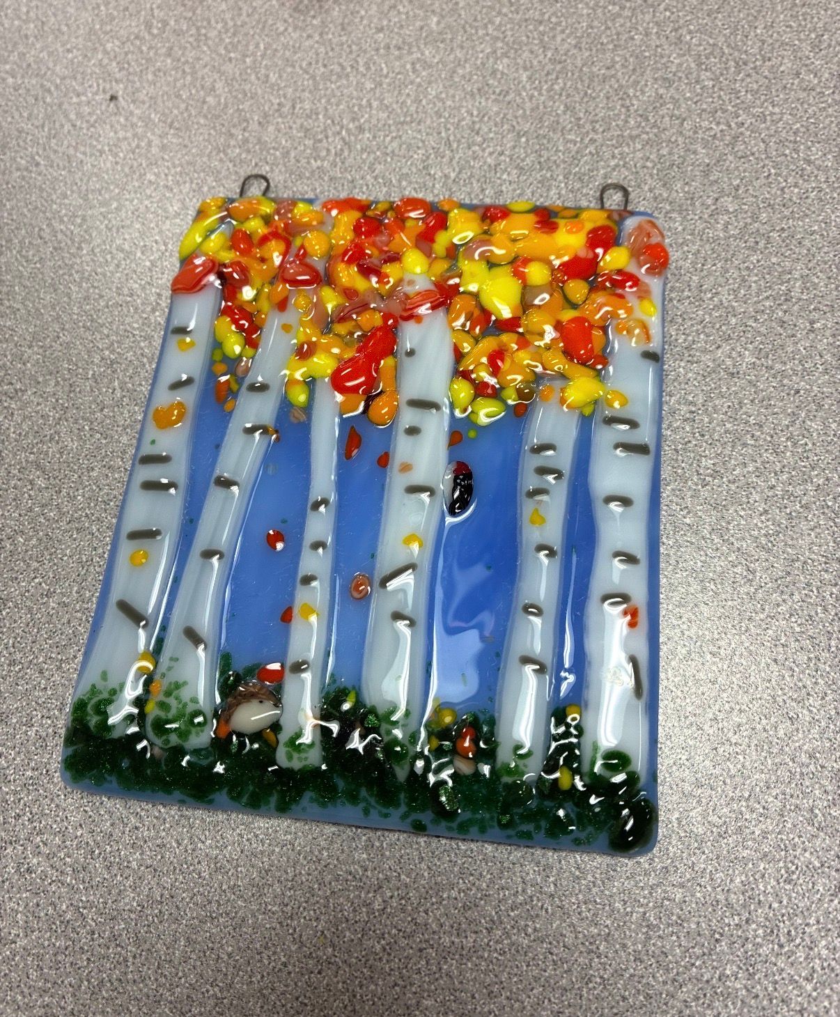 10/3/26 Fused Glass Birch Tree Project