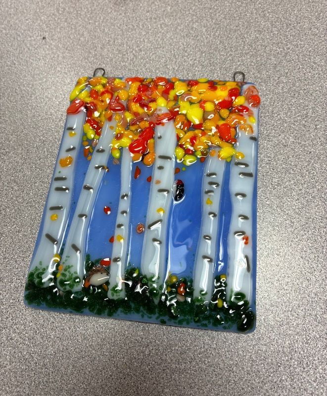 10/3/26 Fused Glass Birch Tree Project