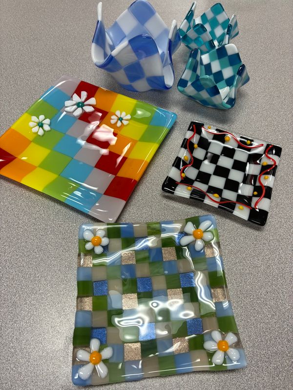 11/14/26 Checkerboard Fused Glass Projects