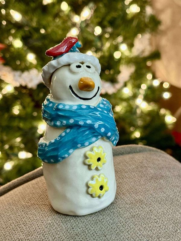 11/14/26 & 11/21/26 Hand Building Pottery Class Snowman