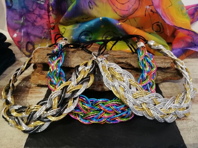 Necklaces &quot;Extra Strong&quot; silver / gold / black / multicolor - Handmade  by Corinna Kirchhof