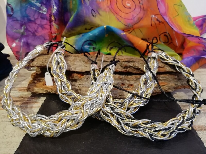 Necklaces &quot;Stronger&quot; silver / gold / grey / black - Handmade  by Corinna Kirchhof