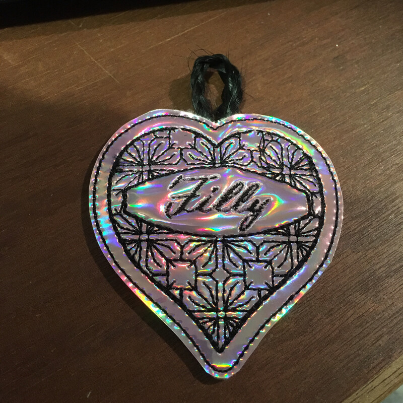 Blank Horse Hair Memory Heart
