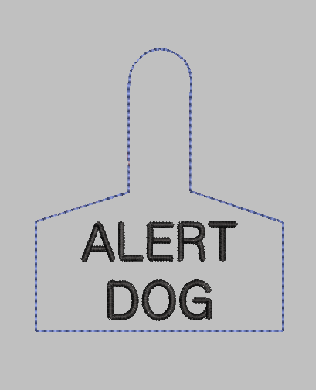  Warning tag ALERT DOG