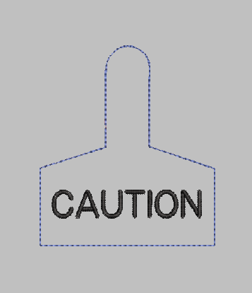  Warning Tag CAUTION
