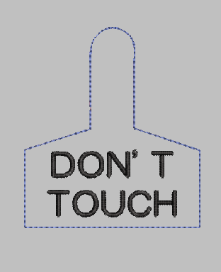 Warning Tag DON’T TOUCH