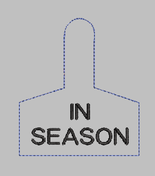 Warning Tag IN SEASON