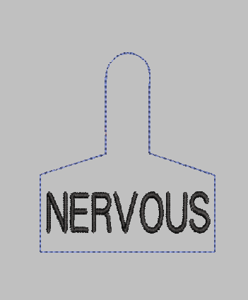  Warning Tag NERVOUS