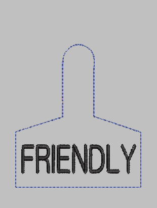 Warning Tag FRIENDLY