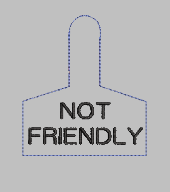  Warning Tag NOT FRIENDLY