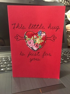 A Hug Just For You (card design)