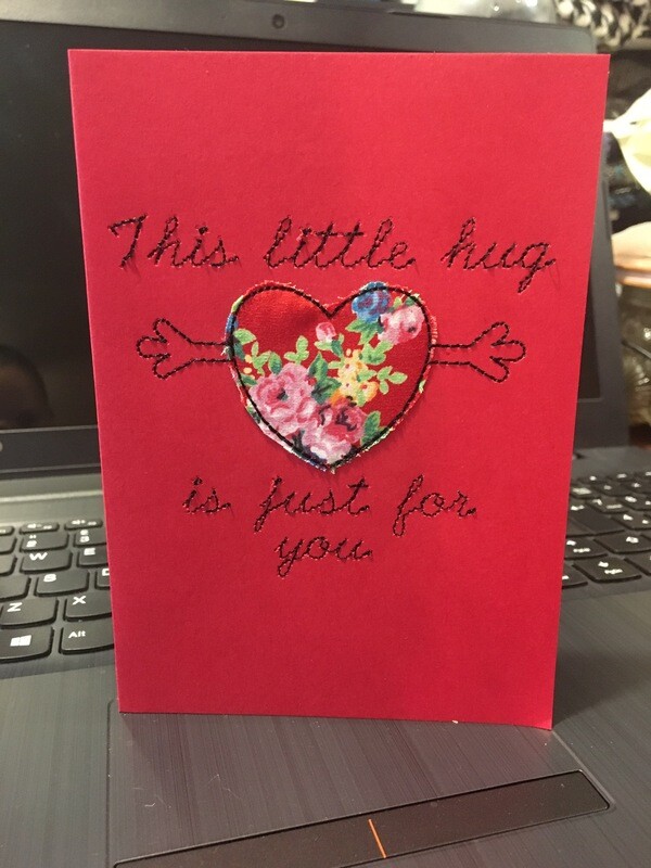 A Hug Just For You (card design)
