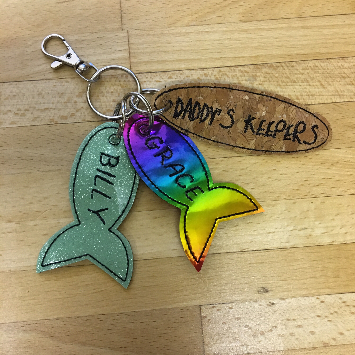 Daddys and Grandads Keepers keyrings