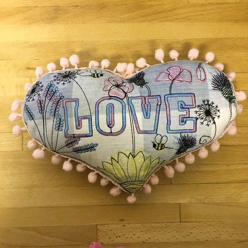 Floral &quot;love&quot; Heart