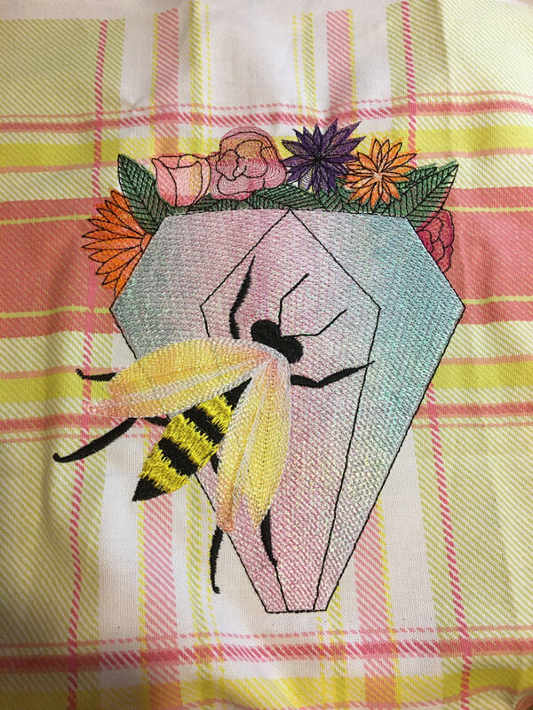 Floral diamond wasp