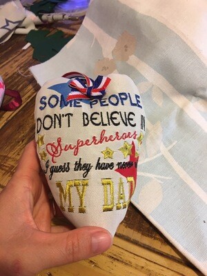 Super Hero Dad ITH heart