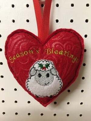 Sheep ITH Heart Christmas And Thinking Of You Included