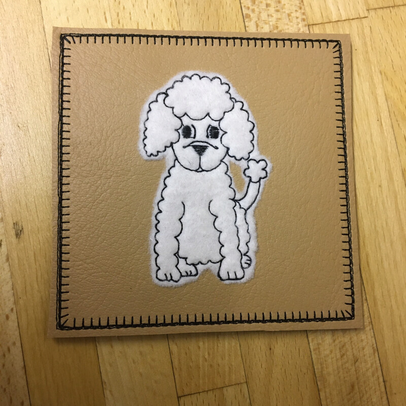 ITH Poodle Coaster