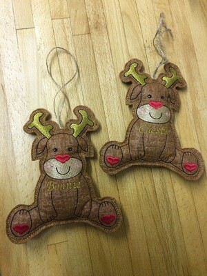 Reindeer Decoration With Pocket And Printable Tags
