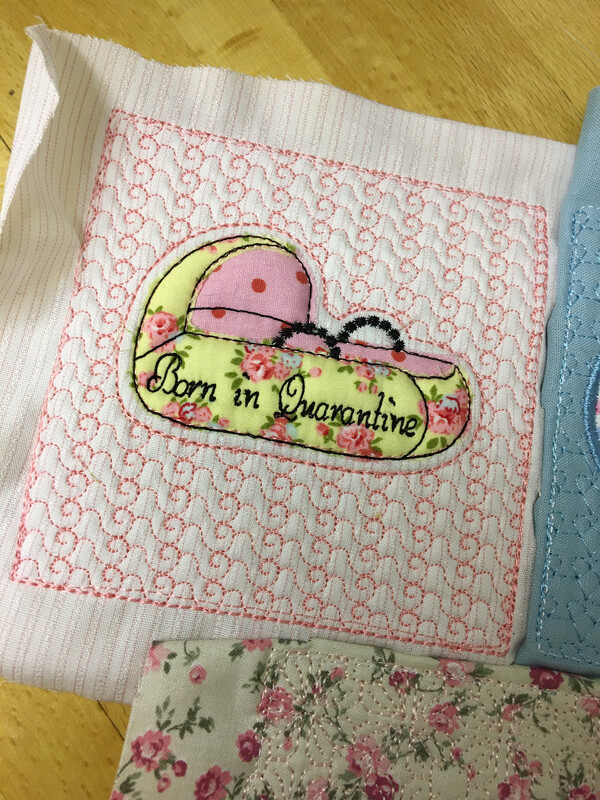Born In Quarantine  4x4 Quilt Square