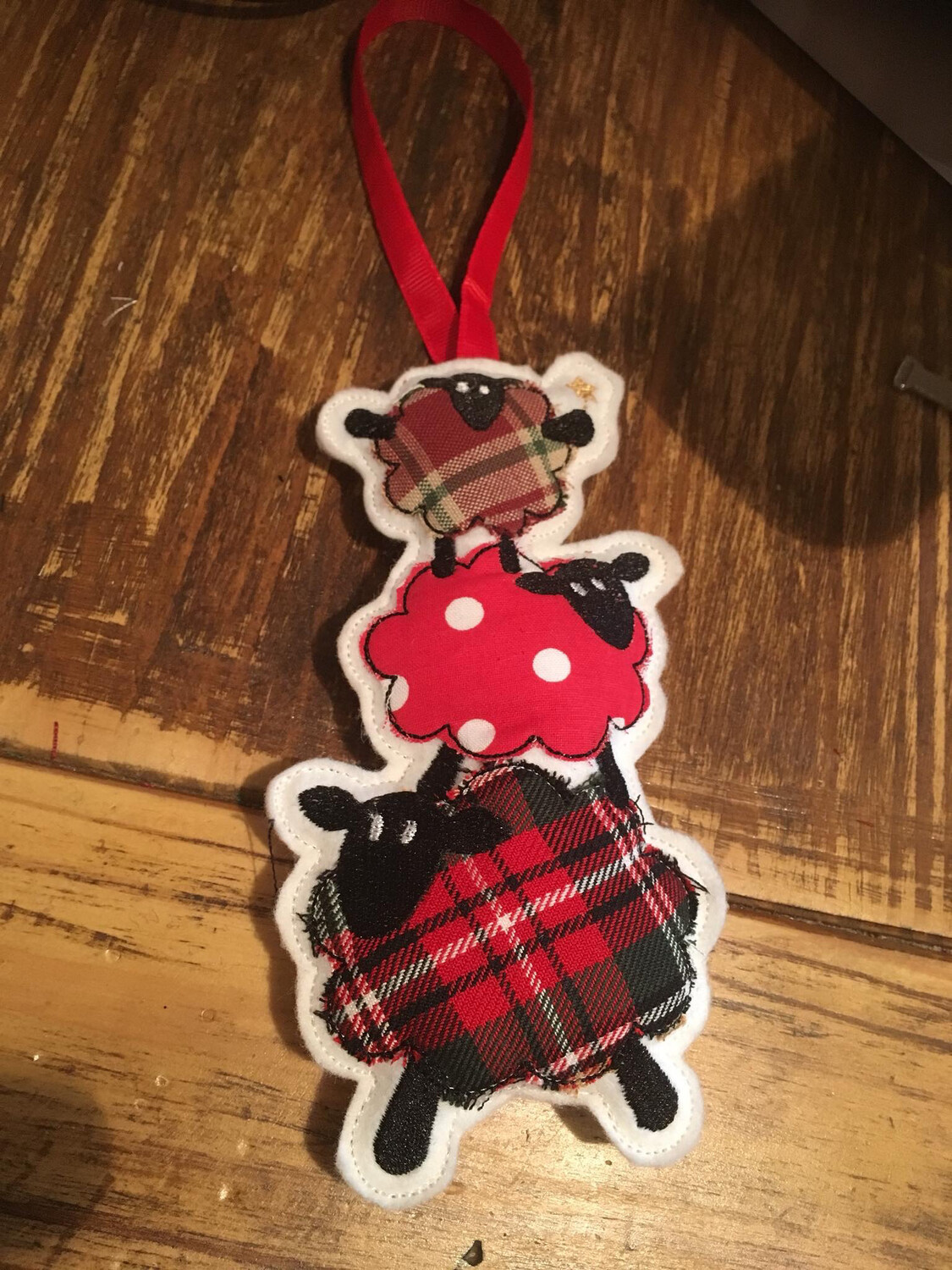 Sheep Trio Christmas Decoration