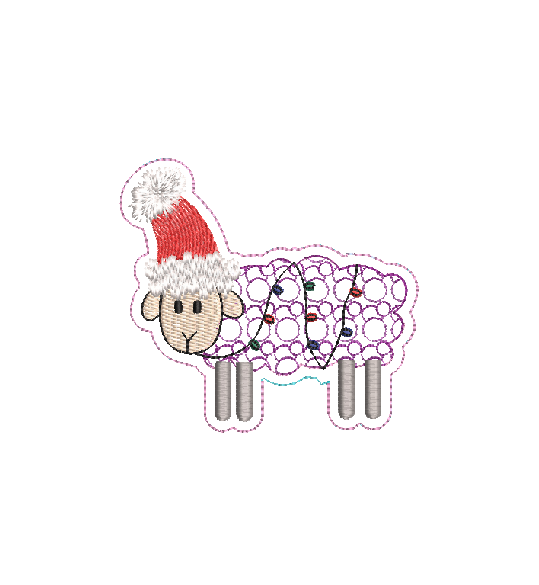 Christmas sheep with lights