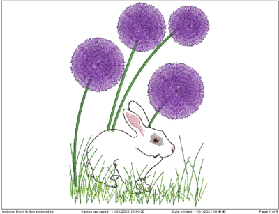 Bunny in the alliums