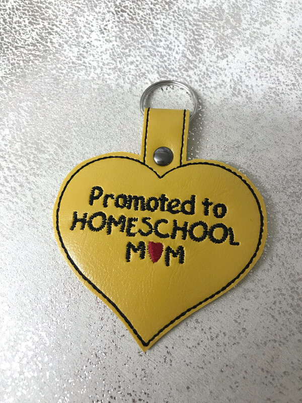 Promoted to homeschool mum keyring