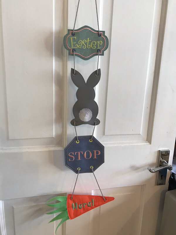 Easter Bunny Stop Here Sign