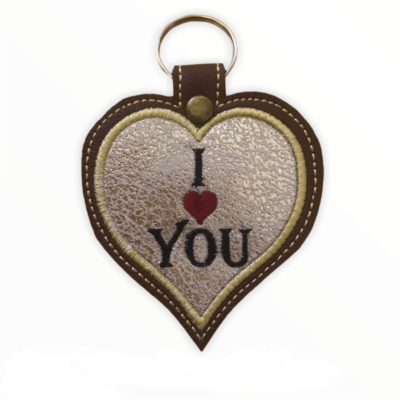 I Love You Heart Keyring