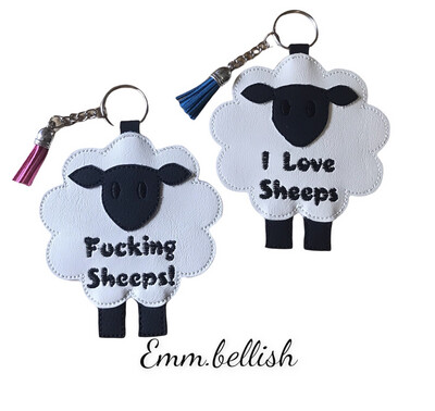 Black And White Double Sided Sheep