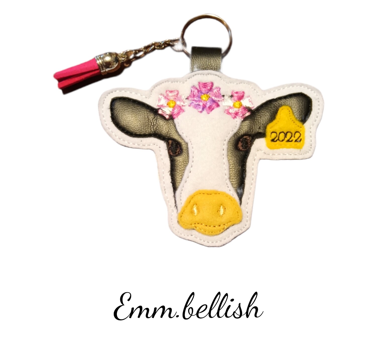 Spring cow keyring