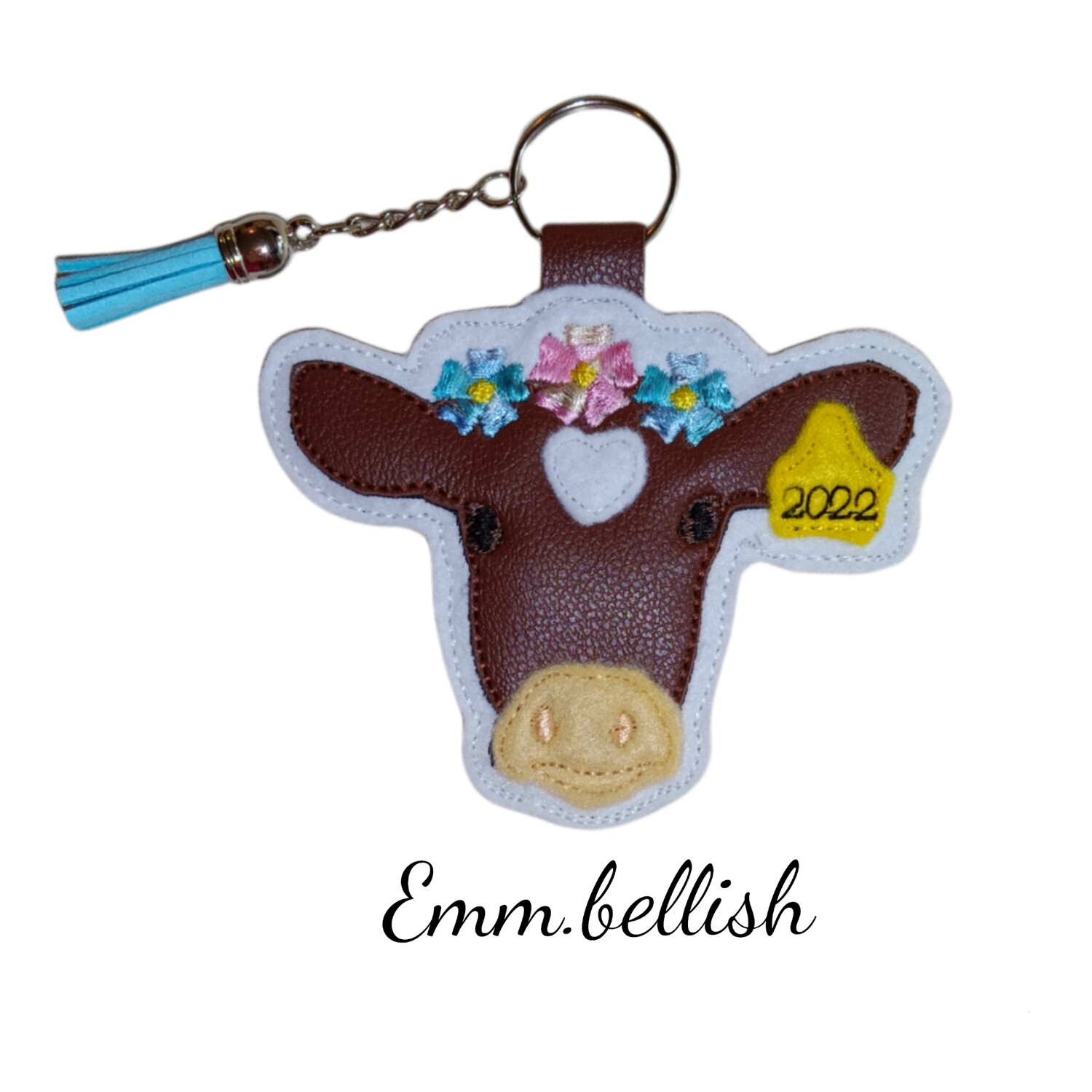 Spring cow keyring