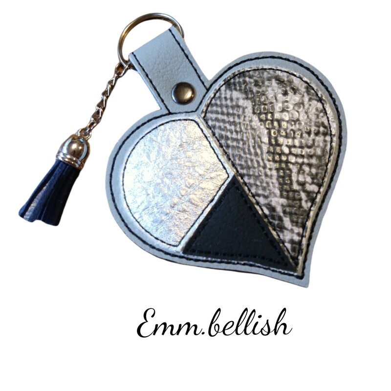 Split Heart Keyring