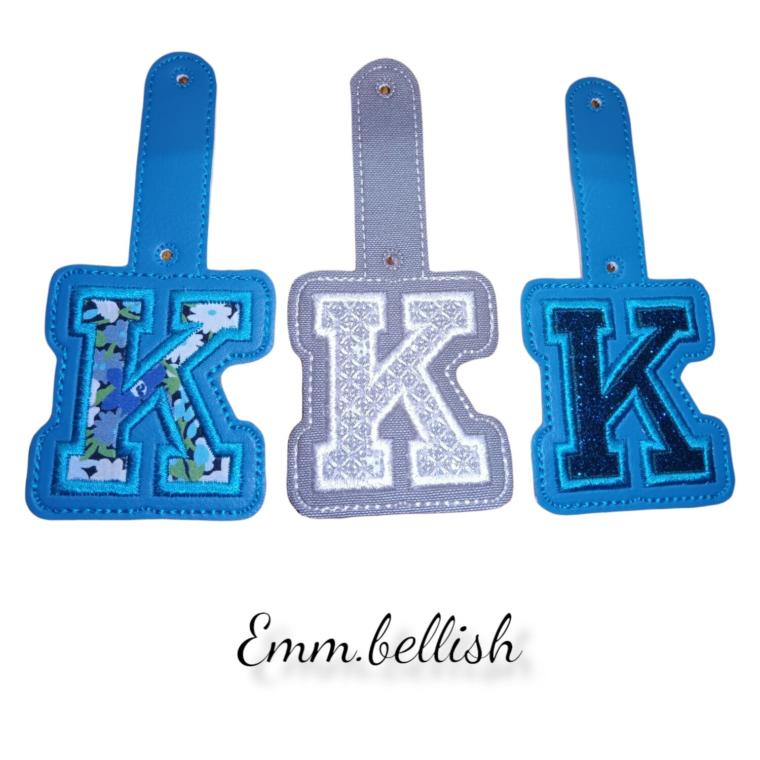 K Alphabet Applique  Keyring
